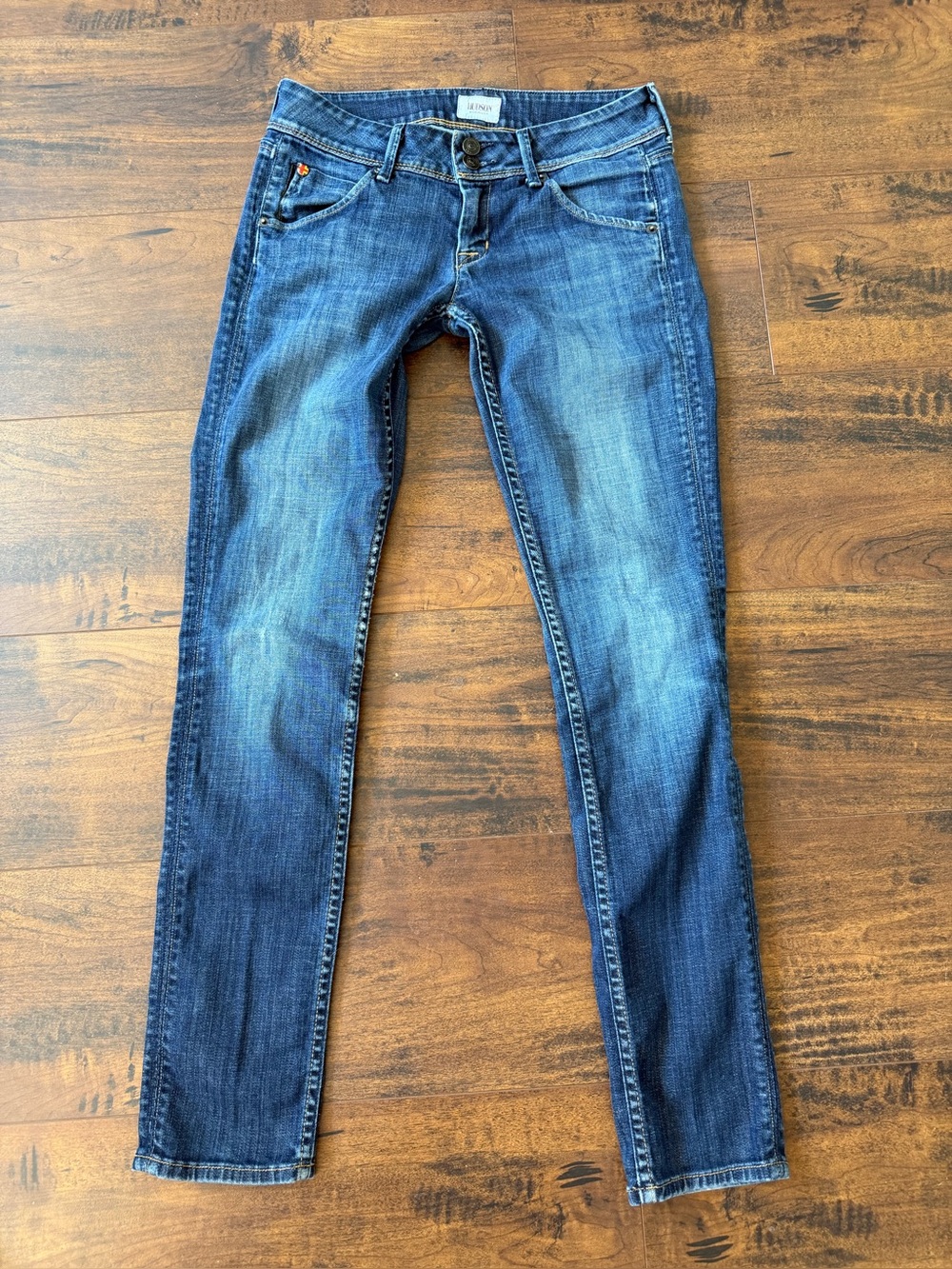 Hudson Y2k Distressed Low-Rise Slim Skinny Jeans Size 26